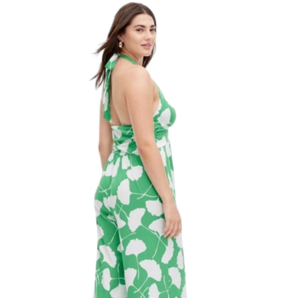 DVF x Target Halter Gingko Green Jumpsuit